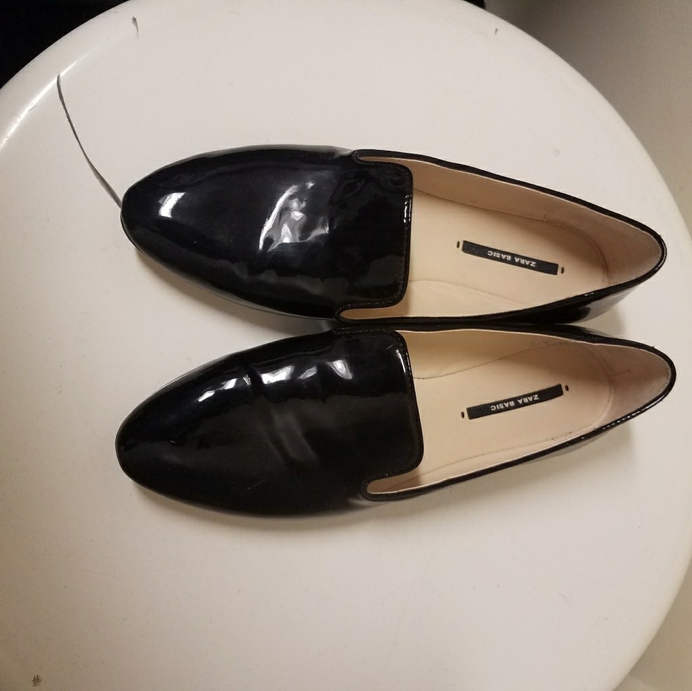 Zara patent leather flats